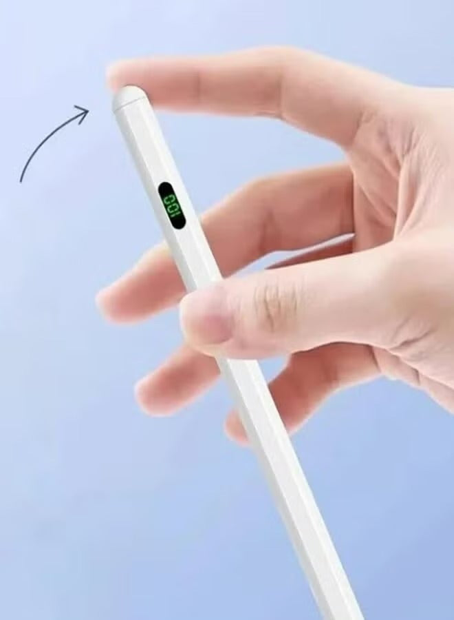 Universal Stylus Pen with Digital LED Power Display - Touch Active Tablet Pencil for iPad, iOS, Android & Windows