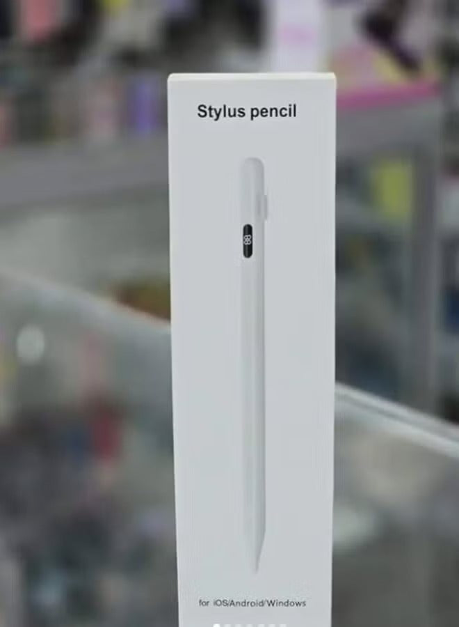 Universal Stylus Pen with Digital LED Power Display - Touch Active Tablet Pencil for iPad, iOS, Android & Windows