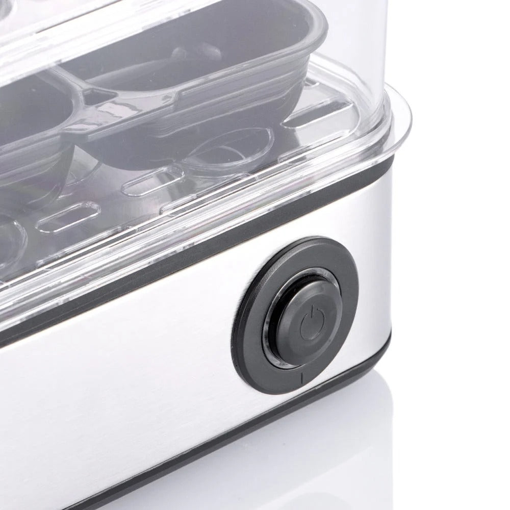 RAF Automatic Egg Boiler and Steamer Appliance, 500W Fast Heating System, Large Capacity for Up to 16 Eggs