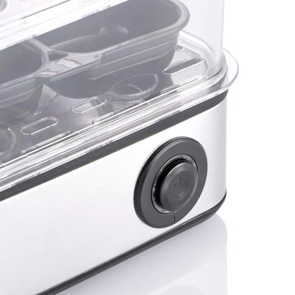 RAF Automatic Egg Boiler and Steamer Appliance, 500W Fast Heating System, Large Capacity for Up to 16 Eggs