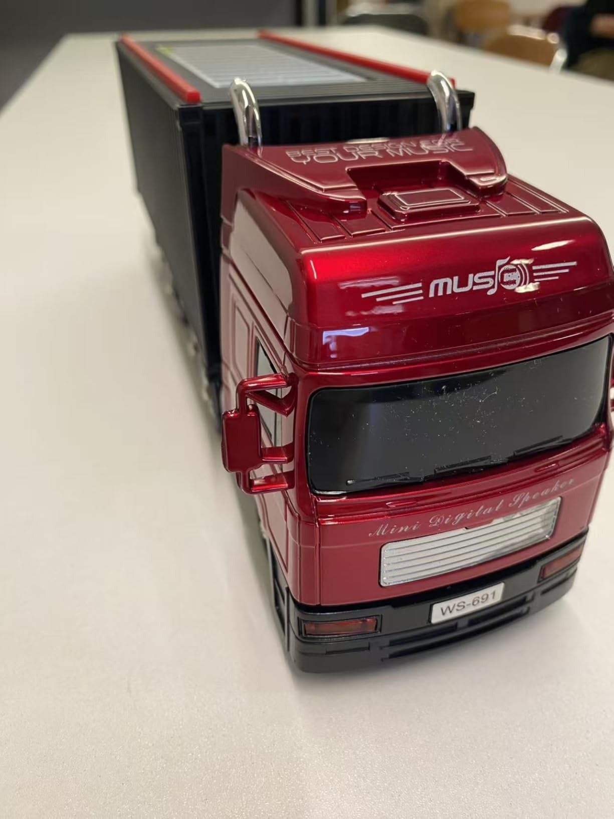 WSTER WS-691 Solar Powered Bluetooth Speaker - Retro Truck Design Portable Wireless Speaker with TWS, FM Radio & USB