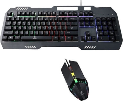 Jeqang JK-918 Optical Gaming Keyboard and Mouse Set with RGB Lighting