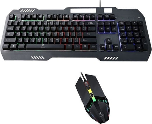 Jeqang JK-918 Optical Gaming Keyboard and Mouse Set with RGB Lighting