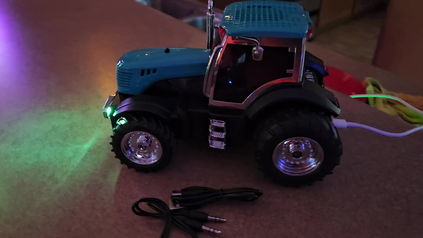 مروحة صغيرة لتثبيت فتحة تهوية السيارة مع إضاءة LED 