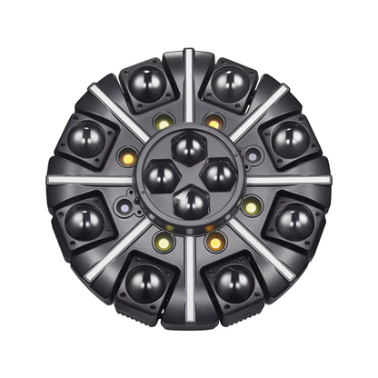 Advanced 150W 8-Arm King Kong Professional Stage Light - RGBW LED Rotating Beam with Laser and Remote Control