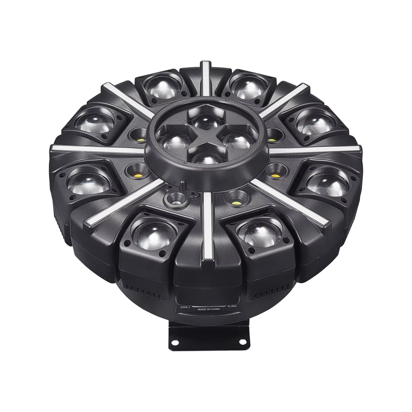 Advanced 150W 8-Arm King Kong Professional Stage Light - RGBW LED Rotating Beam with Laser and Remote Control