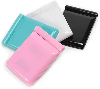 LED Compact Cosmetic Folding Mirror - Portable Illuminated Travel Makeup Mirror