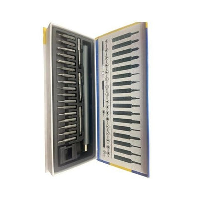 M&R YK-522 Rechargeable Cordless Precision Electric Screwdriver Set with 20 Magnetic Bits