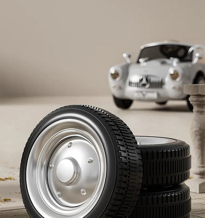 Retro Classic Electric Car for Kids, with Music, Suitable for Boys and Girls, Can Be Sat on, Remote Controlled, and Rechargeable.