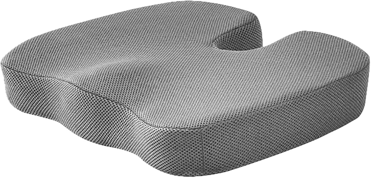 Orthopedic U-Shaped Memory Foam Seat Cushion for Sciatica & Tailbone Pain Relief