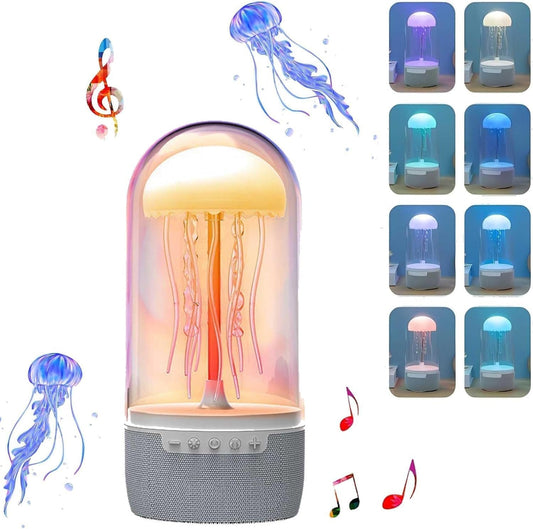 Generic Rainbow Jellyfish Bluetooth Speaker & Colorful LED Desk Lamp