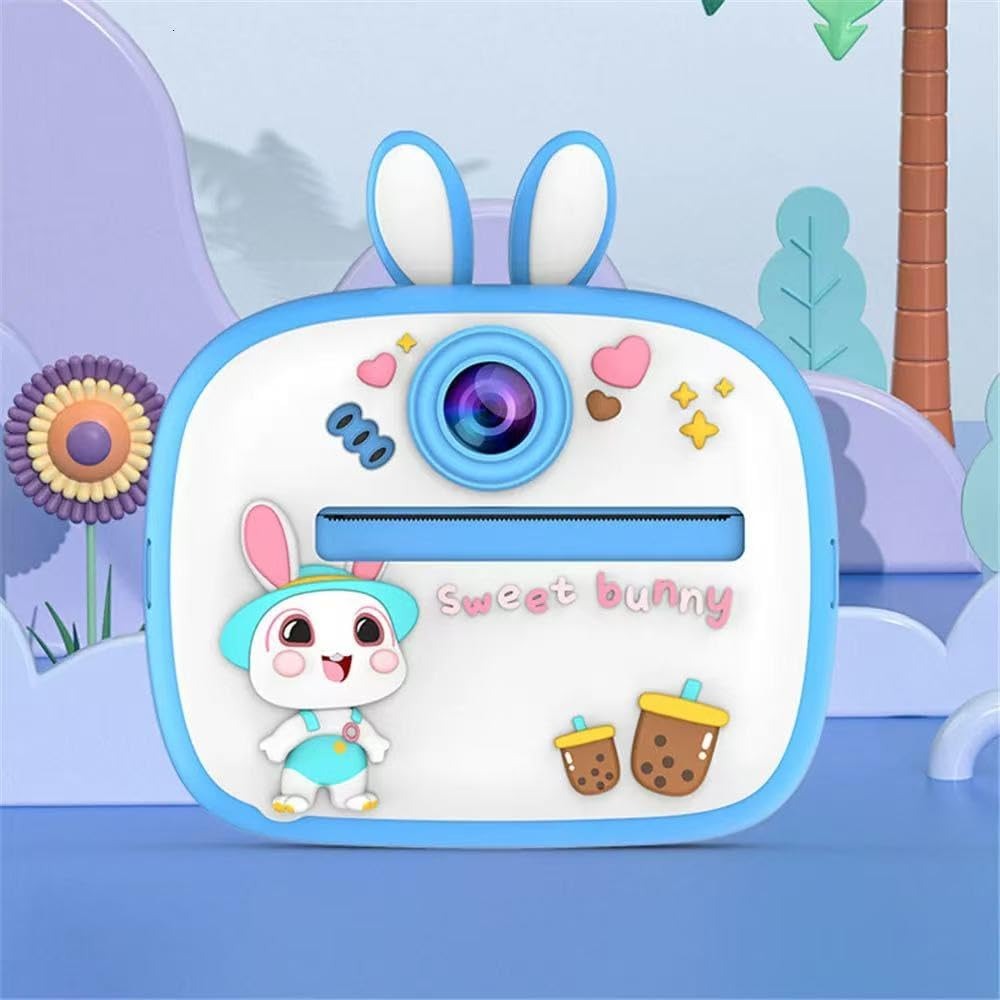 Kids Instant Print Digital Camera with 1080P HD Dual Lens and 32GB SD Card