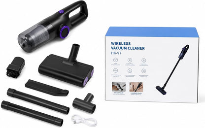 Wireless Vacuum Cleaner HK-V7 - 15000Pa Powerful Suction Cordless Stick Vacuum