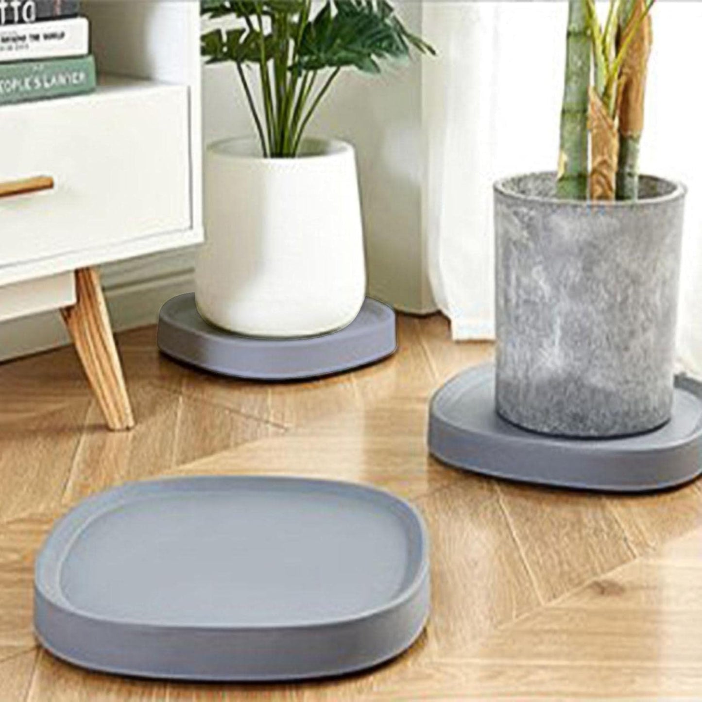 Heavy Duty Rolling Plant Caddy with 360° Caster Wheels