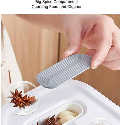 Smart Rice Dispenser - 10kg Moisture-Proof Grain Storage with Time Scale & Insect-Proof Box