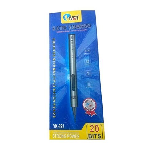 M&R YK-522 Rechargeable Cordless Precision Electric Screwdriver Set with 20 Magnetic Bits