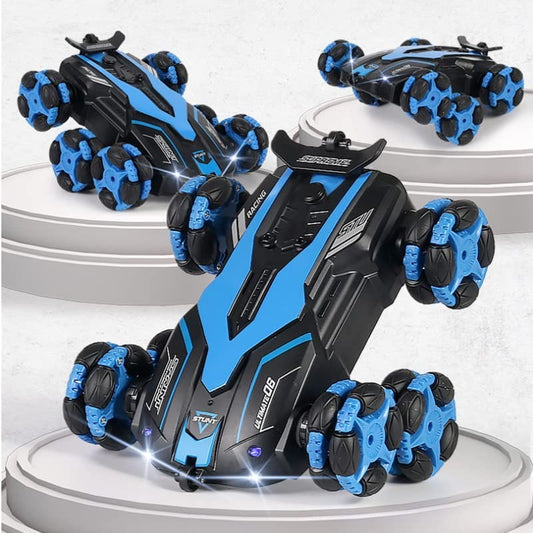 High-Speed 2.4G RC 8-Wheel Stunt Car - 360-Degree Spinning Drift Vehicle with LED Lights & Spray Effect