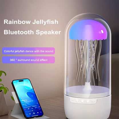 Generic Rainbow Jellyfish Bluetooth Speaker & Colorful LED Desk Lamp