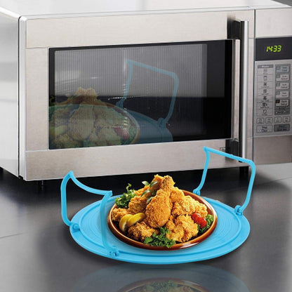 Premium Multifunction Microwave Layered Heating Rack & Foldable Plate Stacker
