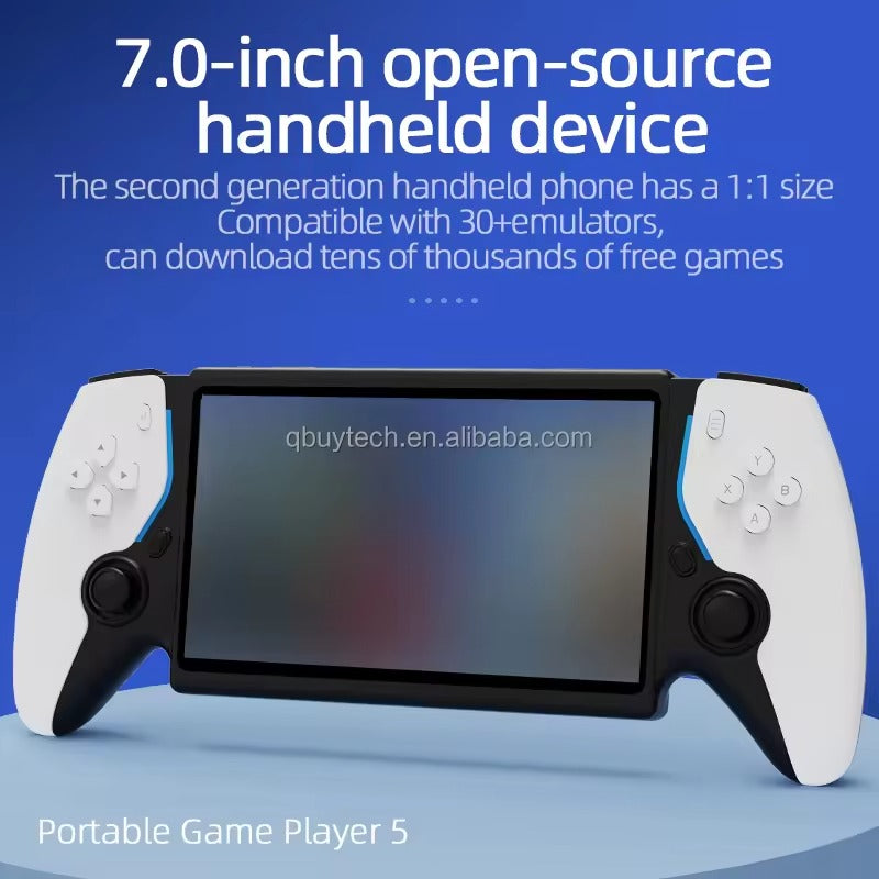 7.0-Inch Portable Handheld Game Console - HC8000 Open Source Linux System with Quad-Core CPU, 30+ Emulators, 3500mAh Battery & HDMI TV Output