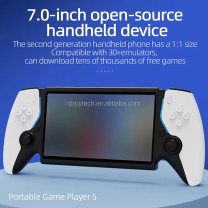 7.0-Inch Portable Handheld Game Console - HC8000 Open Source Linux System with Quad-Core CPU, 30+ Emulators, 3500mAh Battery & HDMI TV Output