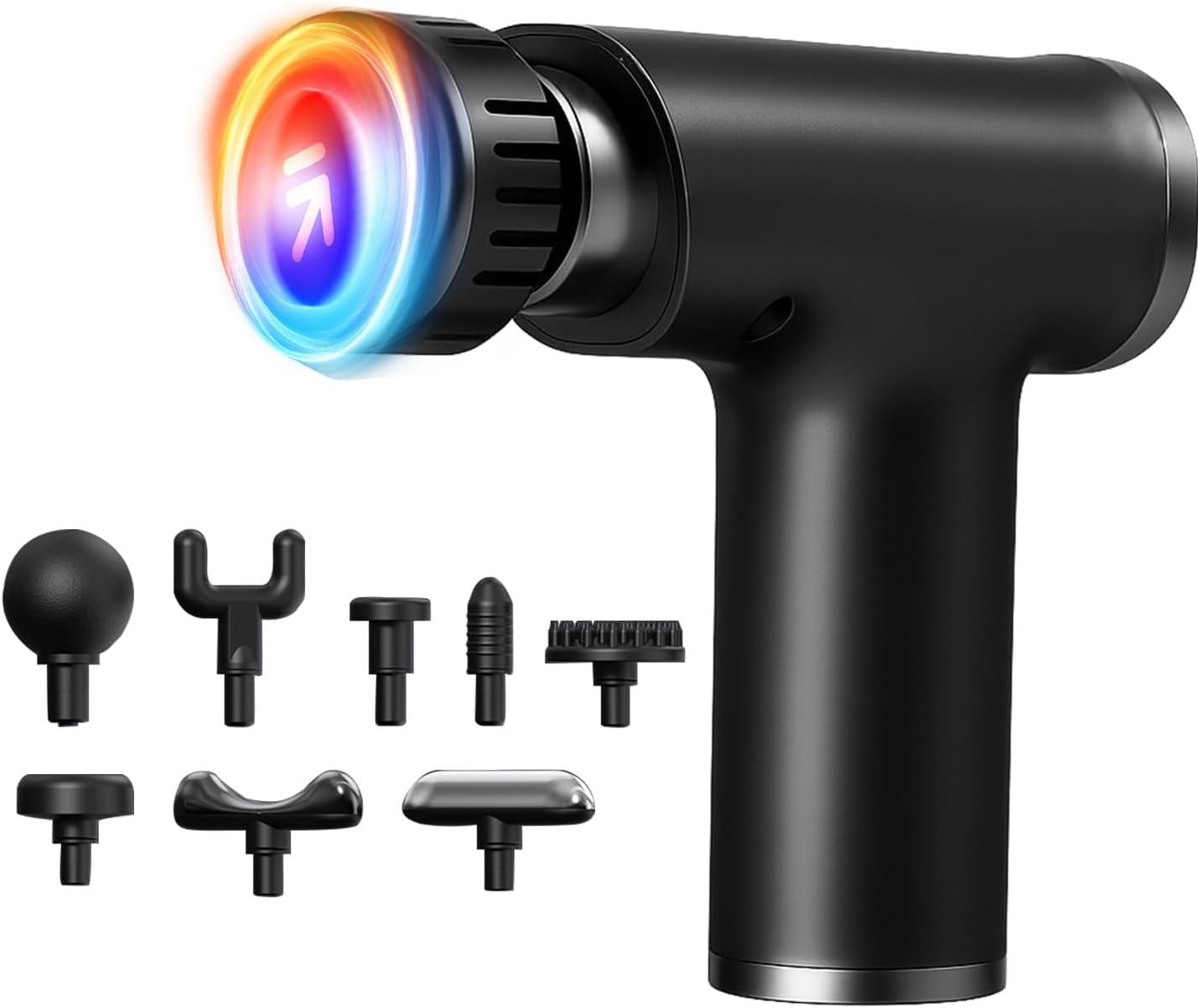 Portable Deep Tissue Massage Gun with Hot & Cold Compress Therapy - 9 Speeds & 9 Heads Handheld Muscle Massager