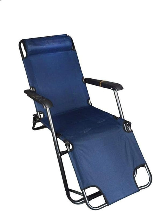 Outdoor Zero Gravity Folding Lounge Chair for Patio and Camping - Blue