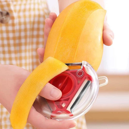 3-in-1 Multifunctional Rotary Vegetable Peeler - Stainless Steel Julienne Slicer and Fruit Peeling Tool