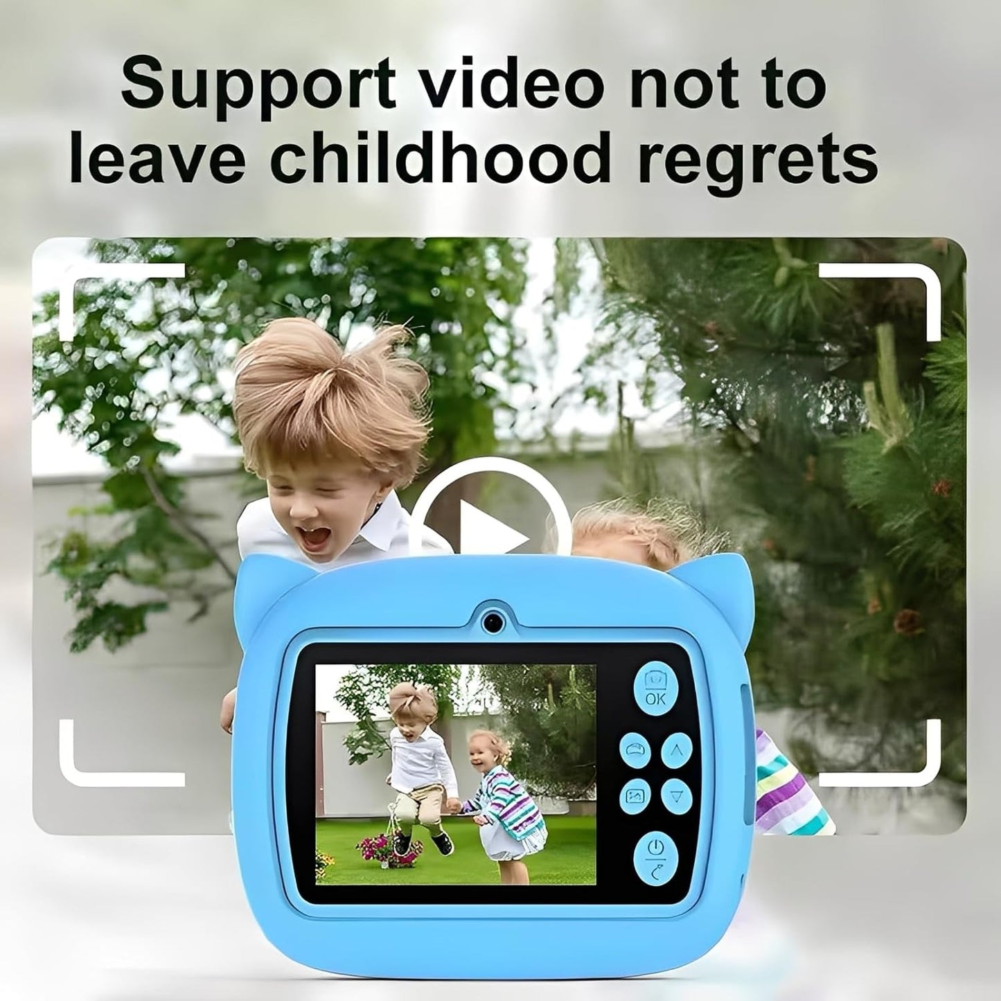 Kids Instant Print Digital Camera with 1080P HD Dual Lens and 32GB SD Card