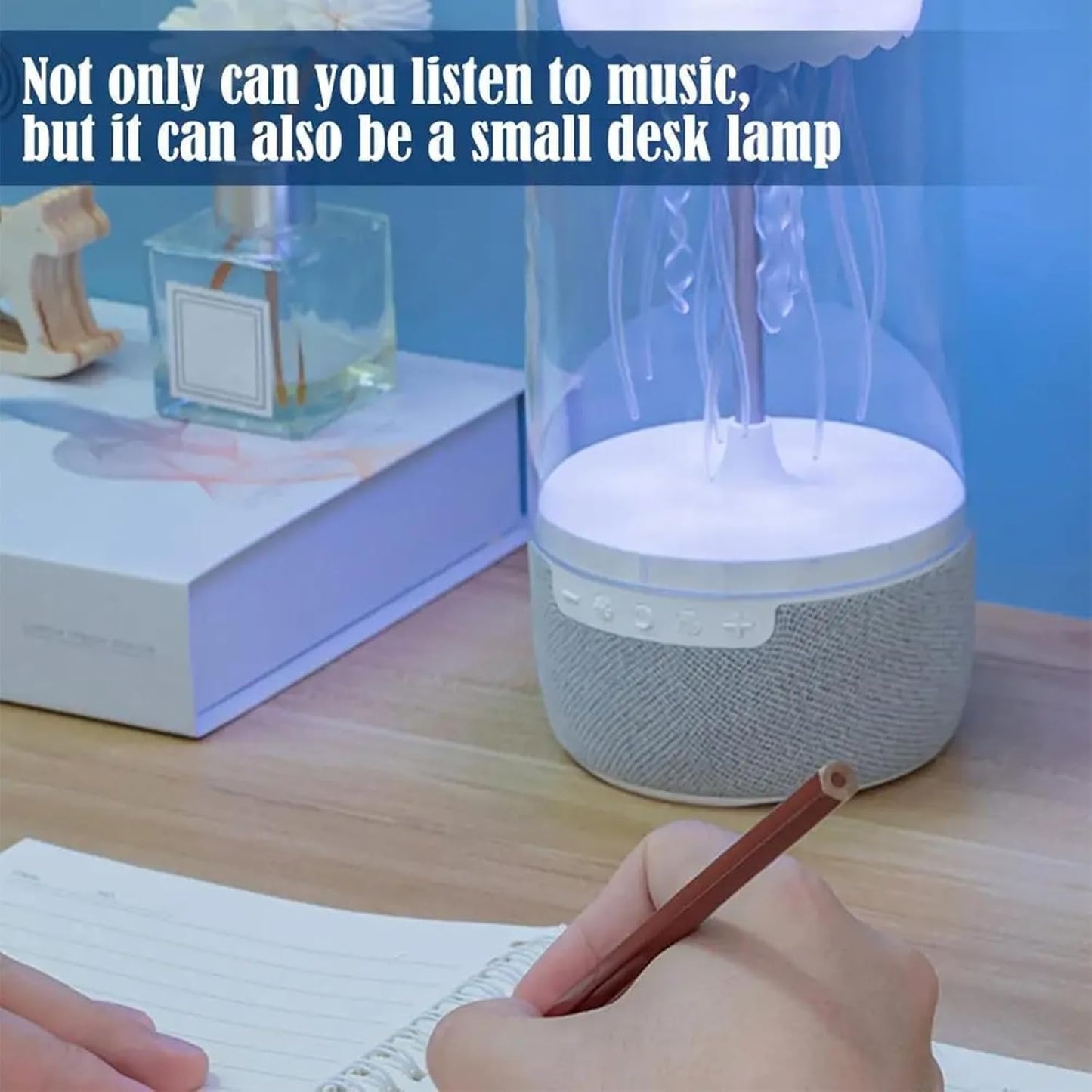 Generic Rainbow Jellyfish Bluetooth Speaker & Colorful LED Desk Lamp