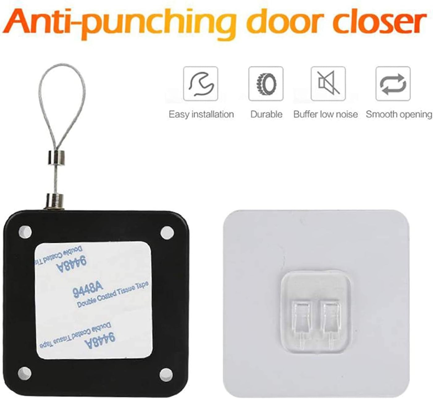 Punch-Free Multifunctional Automatic Door Closer for Residential & Commercial Use