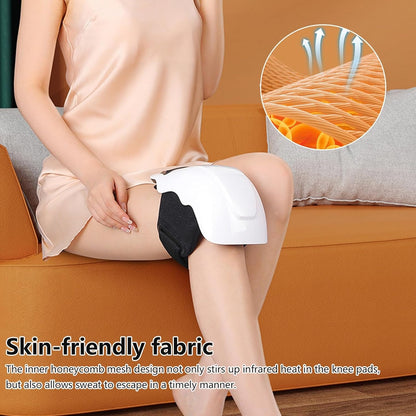 Premium Intelligent Cordless Knee Massager with Heat Therapy, Air Compression & Vibration for Joint Pain Relief