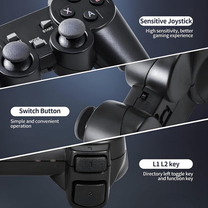 4K Ultra HD Game Stick Lite Retro Video Game Console with Dual 2.4G Wireless Controllers and 64GB Storage