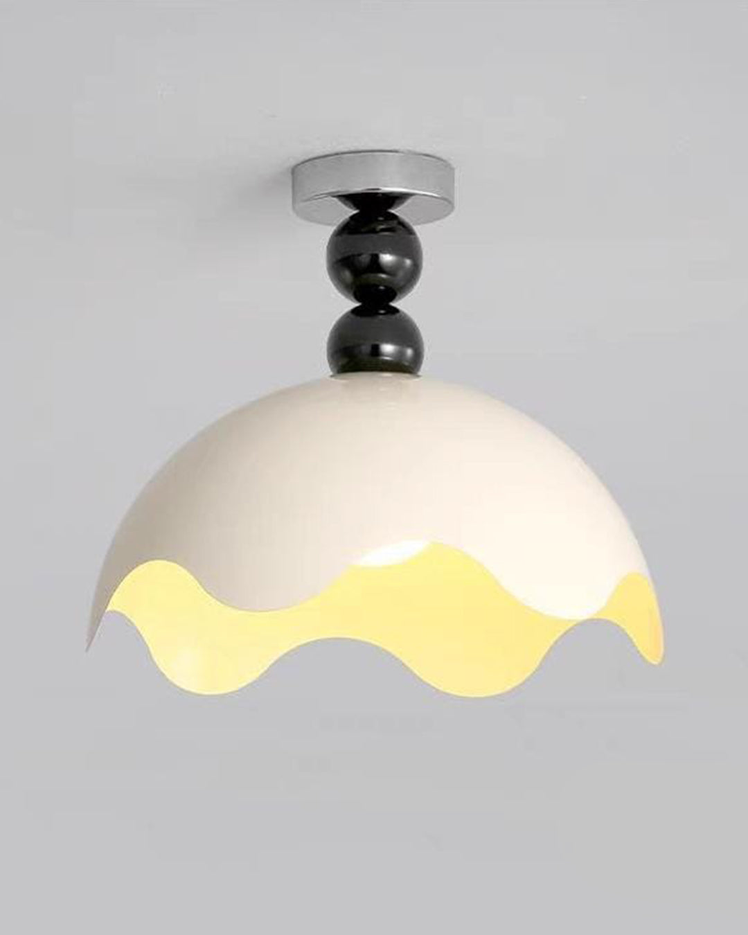 قاعدة قرص دائرية من قشر البيض العتيق التقليدي مصنوعة من الحديد والأكريليك - غرفة المعيشة