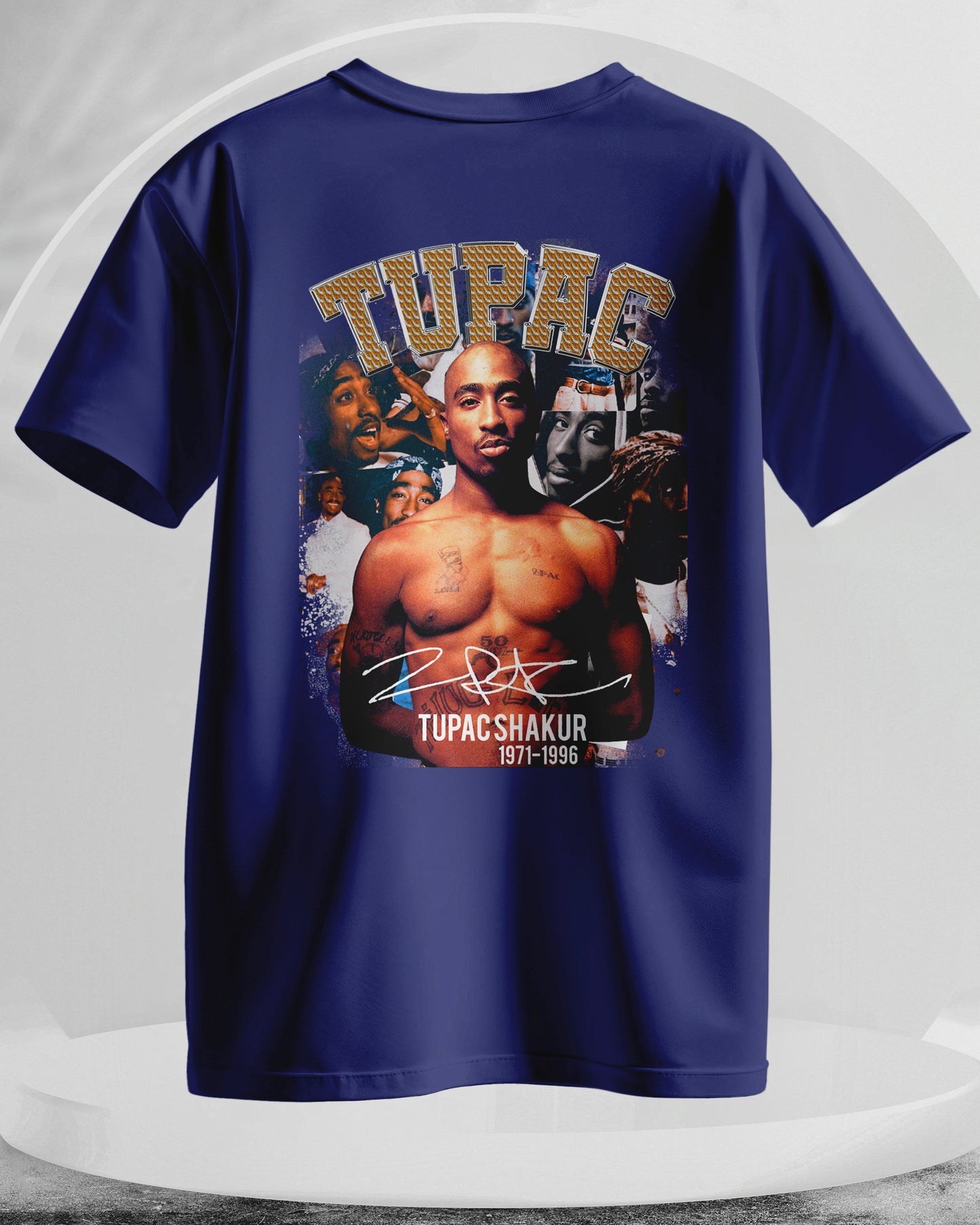 Tupac Shakur - Men Stylish Back Printed T-Shirts – (Regular)