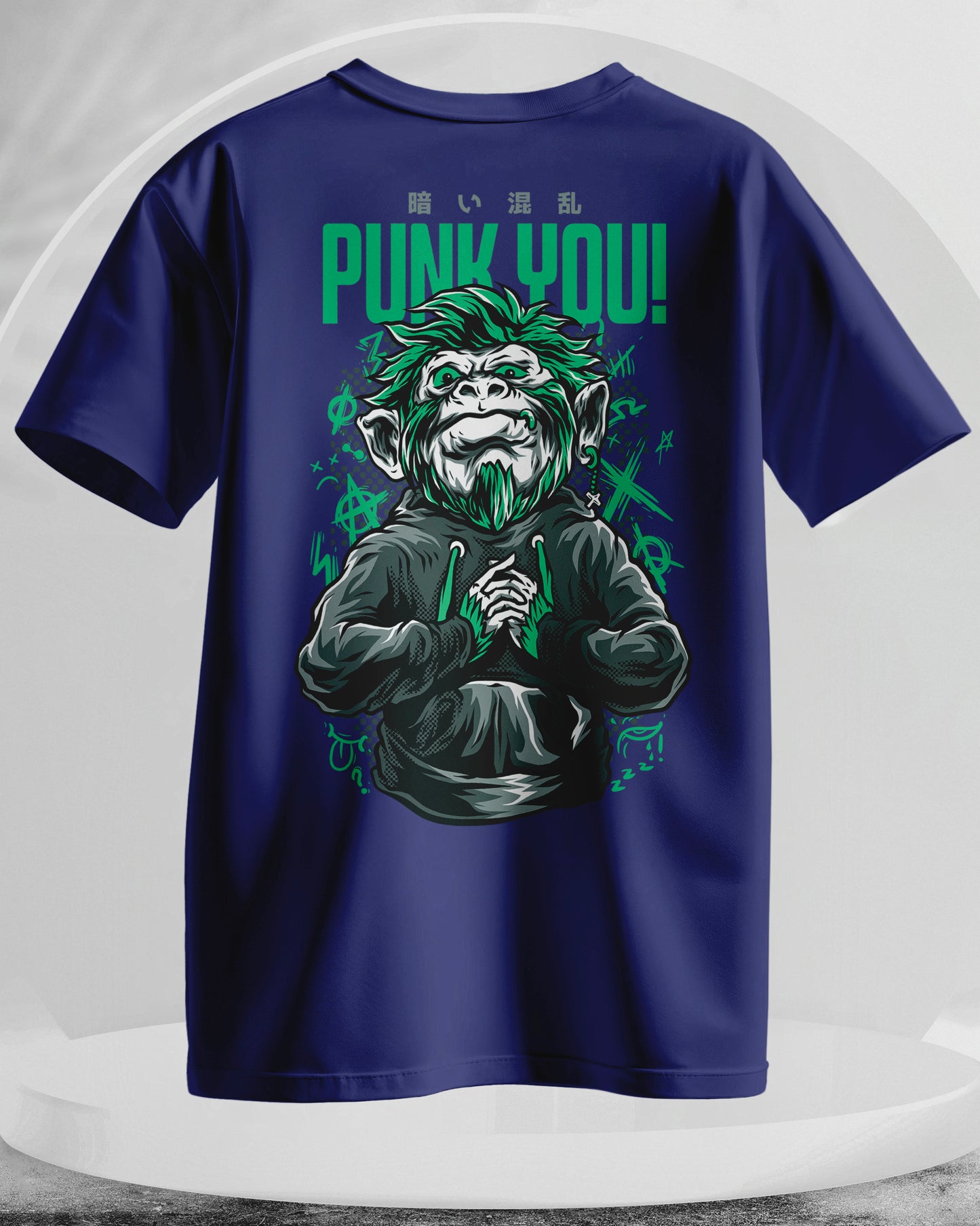 PUNK YOU! - Men Stylish Back Printed T-Shirts – (Regular)