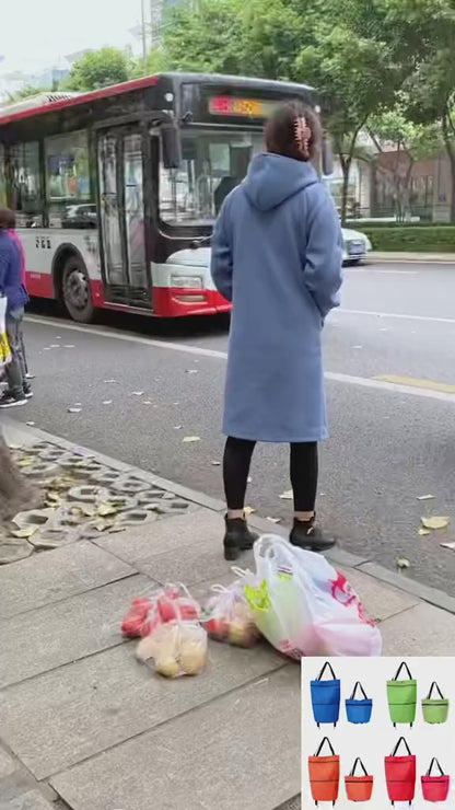 Trolley Luggage Bags Traveling Vegetable Grocery Clothing Bag with Wheels