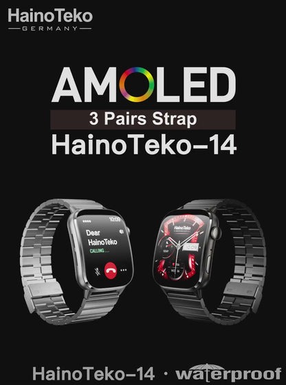NEW HainoTeko-14 Smartwatch | Curved AMOLED Display