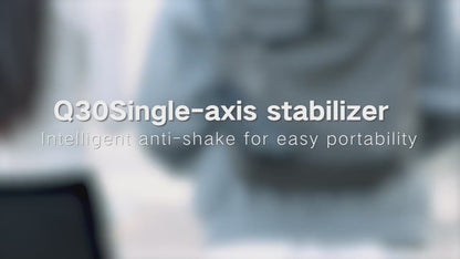 Q30 Single-Axis Handheld Gimbal Stabilizer and Extendable Selfie Stick Tripod with Wireless Bluetooth Remote