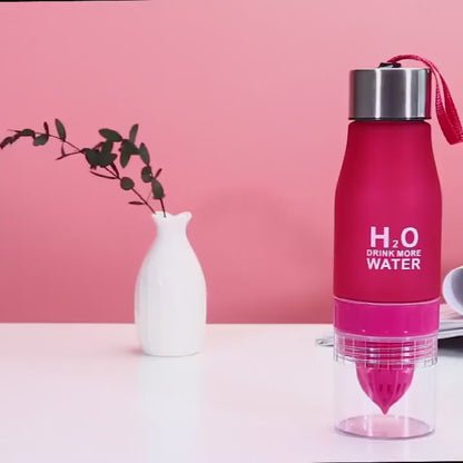 Lemon Water Bottle Gym Cups Fruit Infuser Squeezer Infusing Health Cup 650ml