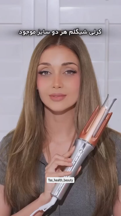 Automatic Curling Iron 1 inch with 3 Temperatures Fast Heating, 2-Way Rotation