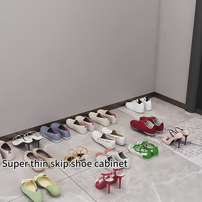 Shoe Cabinet Shoe Rack Narrow Hidden Organizer - Flip Door