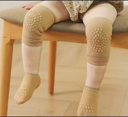 Premium Anti-Slip Baby Crawling Knee Pads & Socks Set for Hardwood Floors