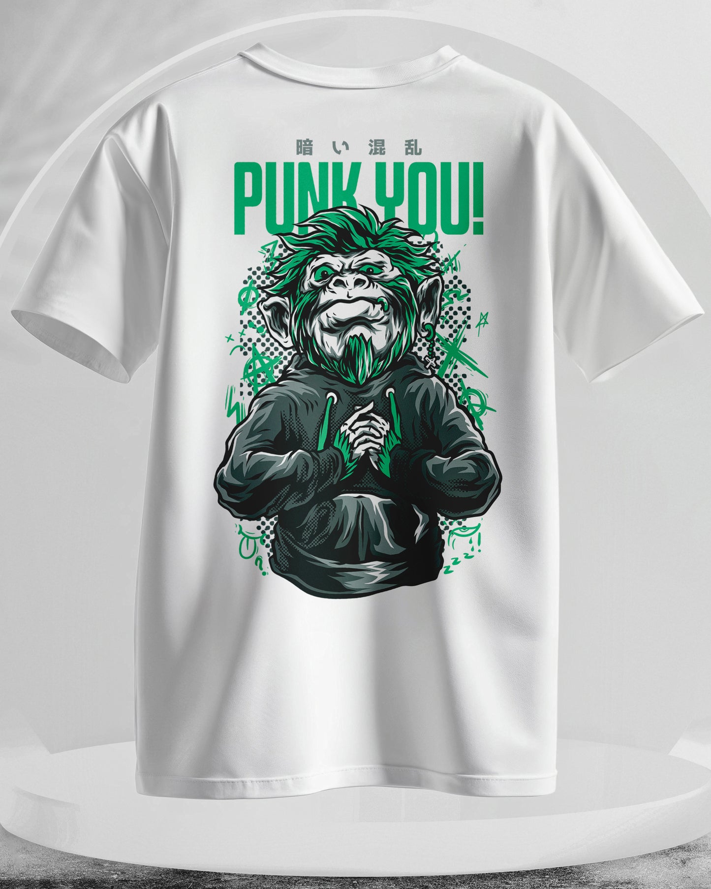 PUNK YOU! - Men Stylish Back Printed T-Shirts – (Regular)